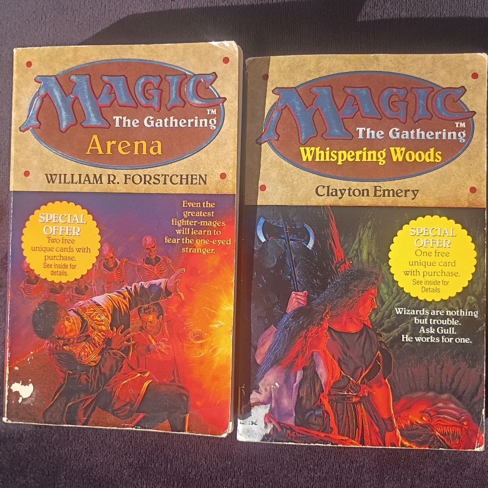 Vintage 1994 Magic The Gathering Books Whispering Woods w/ UNUSED Coupon & Arena